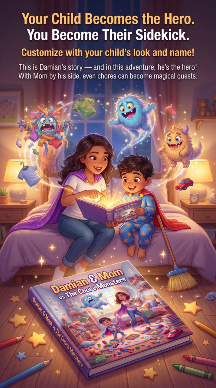 Kids Cleanup Time Hero — Personalized Hero Book
